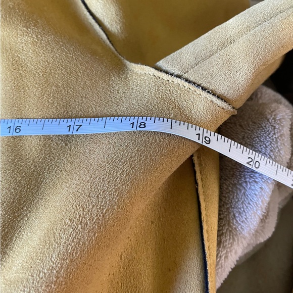 ⬇️ $37.00 ⬇️ Zara Basic Outerwear Faux Leather Biker Jacket Mustard shade. - Picture 9 of 16
